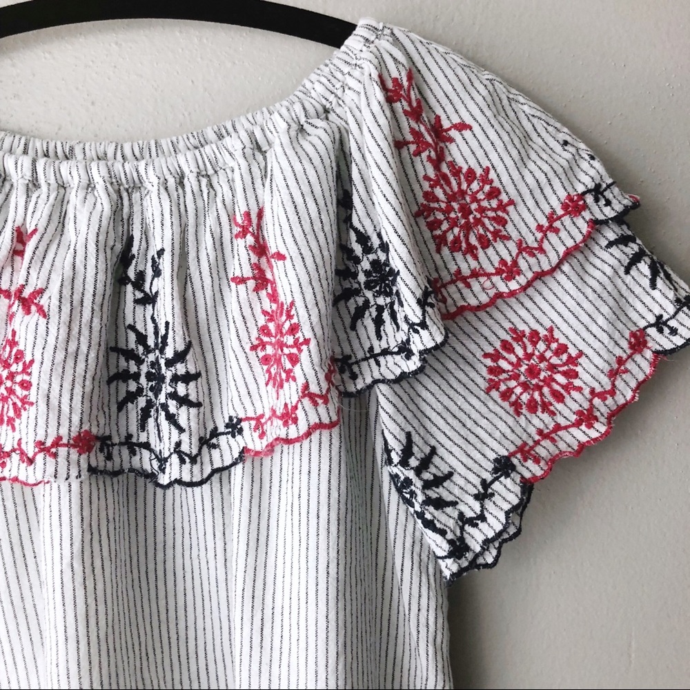 Zara embroidered cabana resort dress size 12